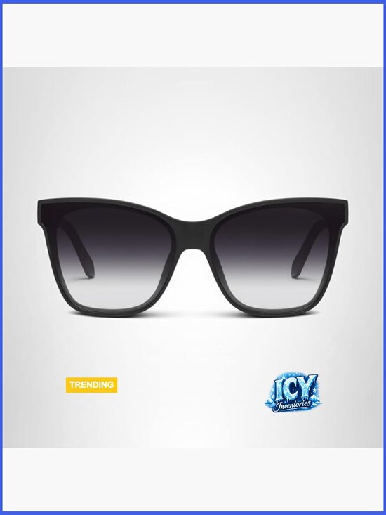 Oversized Square Injection Sunglasses with UV Protection main image 4